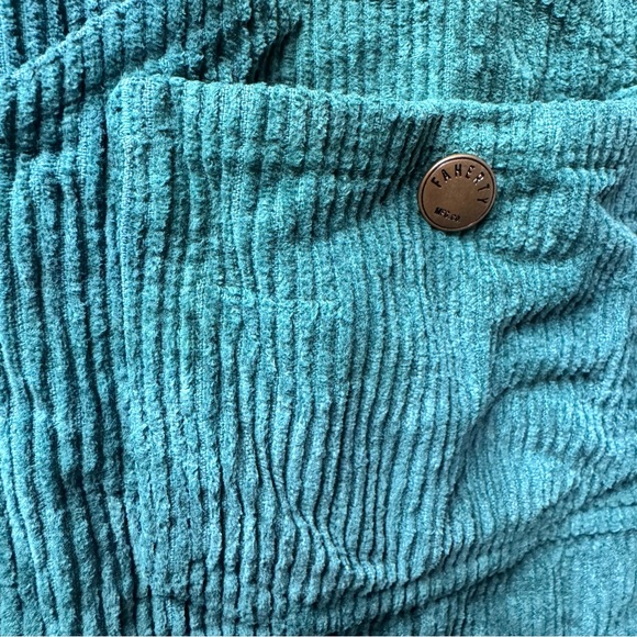 Faherty York Corduroy Ribbed Overall Dress Sleeveless Mini Spruce Green XS - Picture 7 of 14
